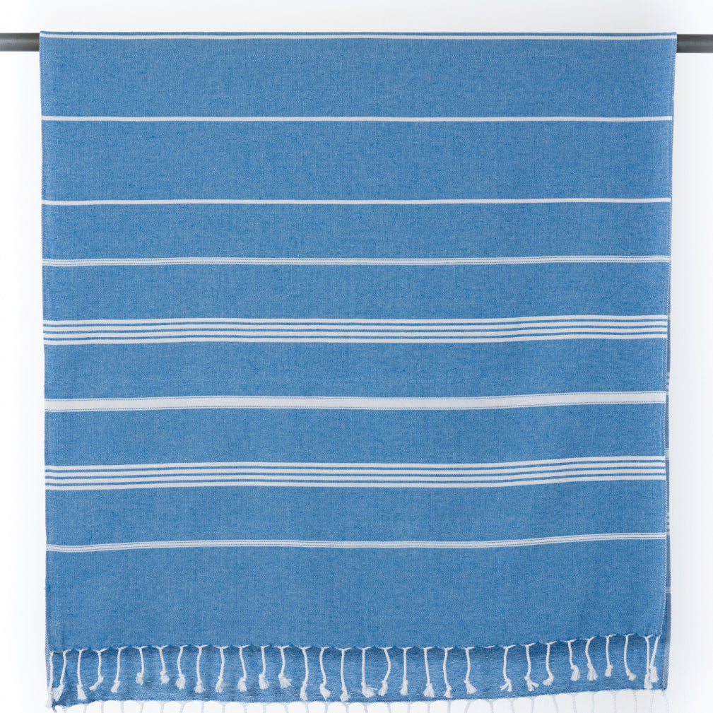 Happynesso Buldan Denizli Peştemal 90x180 cm – Çizgili, Süper Emici, 5 Renk