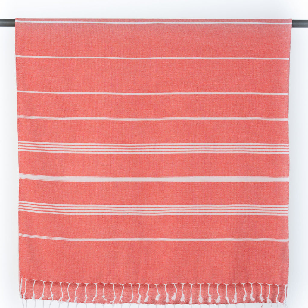 Happynesso Buldan Denizli Peştemal 90x180 cm – Çizgili, Süper Emici, 5 Renk