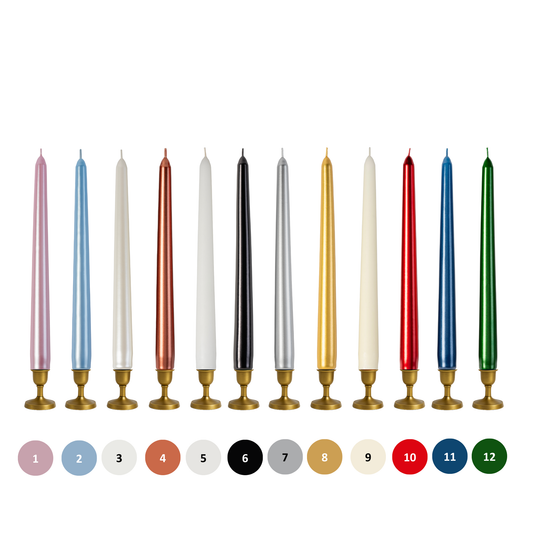 Konik Şamdan Mumu 25 cm – Dekoratif, İs Yapmaz, Kokusuz | Masa & Etkinlik Mumları