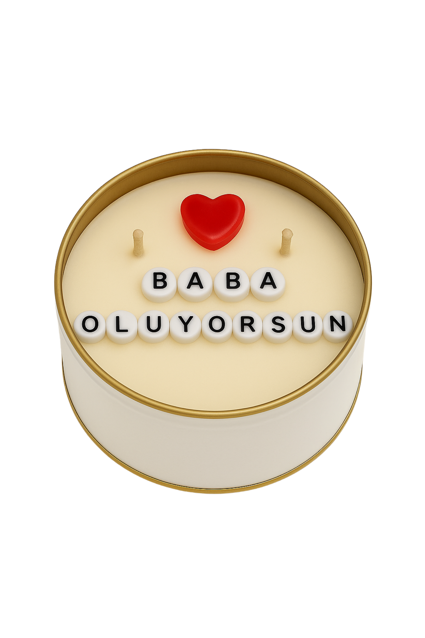 Gizli Mesajlı Hediyelik Sürpriz Mesajlı Soya Mum