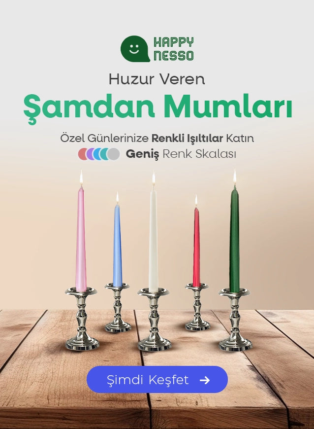 Happy Nesso Huzur Veren Şamdan Mumları
