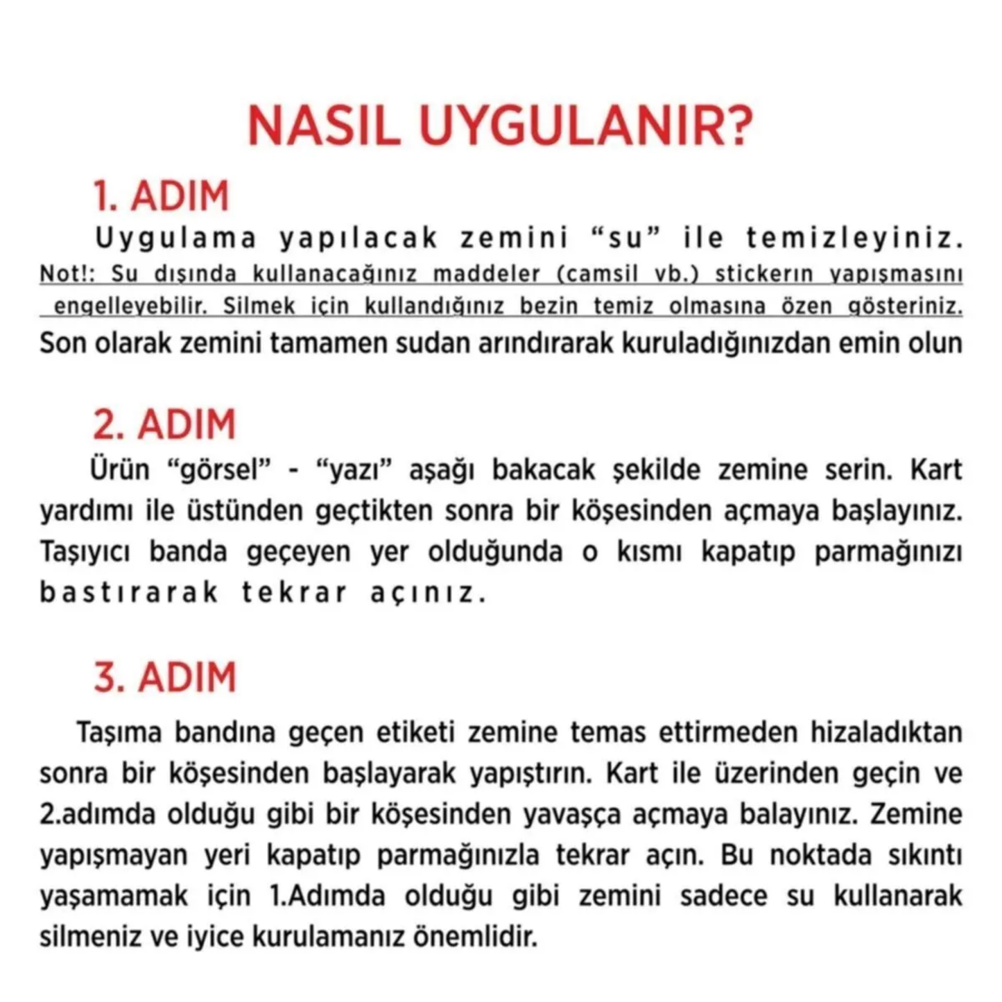 Sticker nasıl yapıştırılır uygulama talimatı adım adım folyo sticker montajı