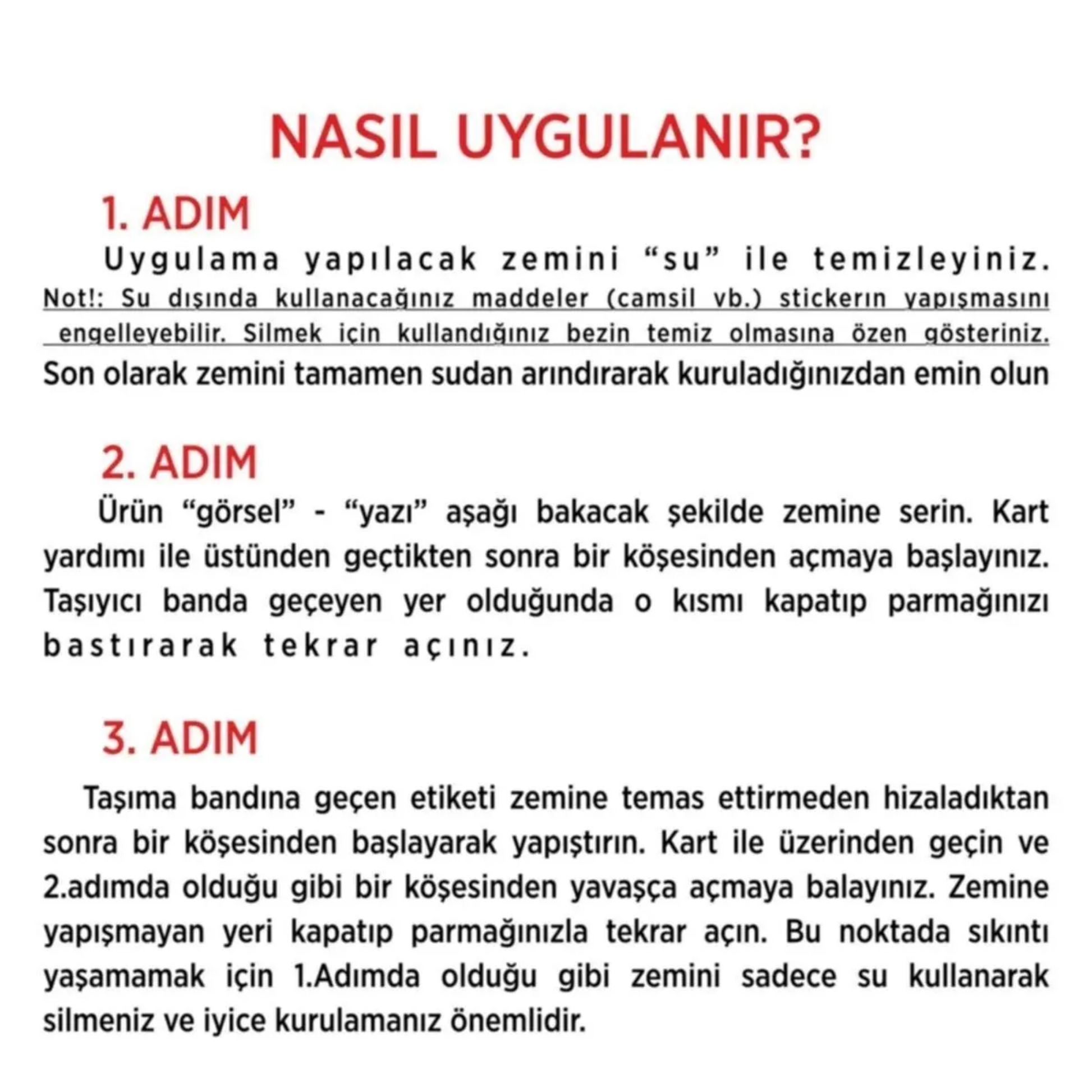 Sticker nasıl yapıştırılır uygulama talimatı adım adım folyo sticker montajı