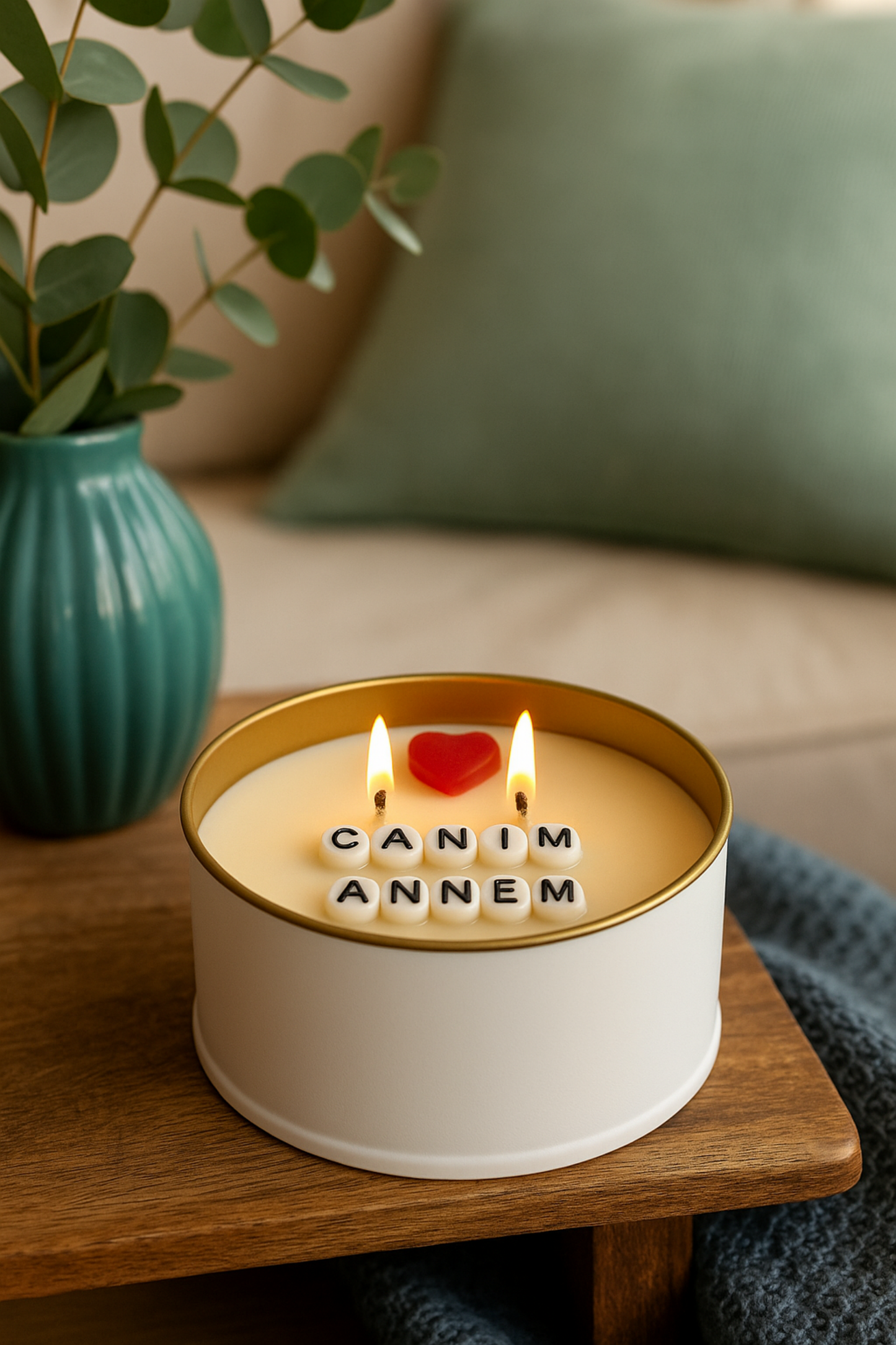 Gizli Mesajlı Hediyelik Sürpriz Mesajlı Soya Mum