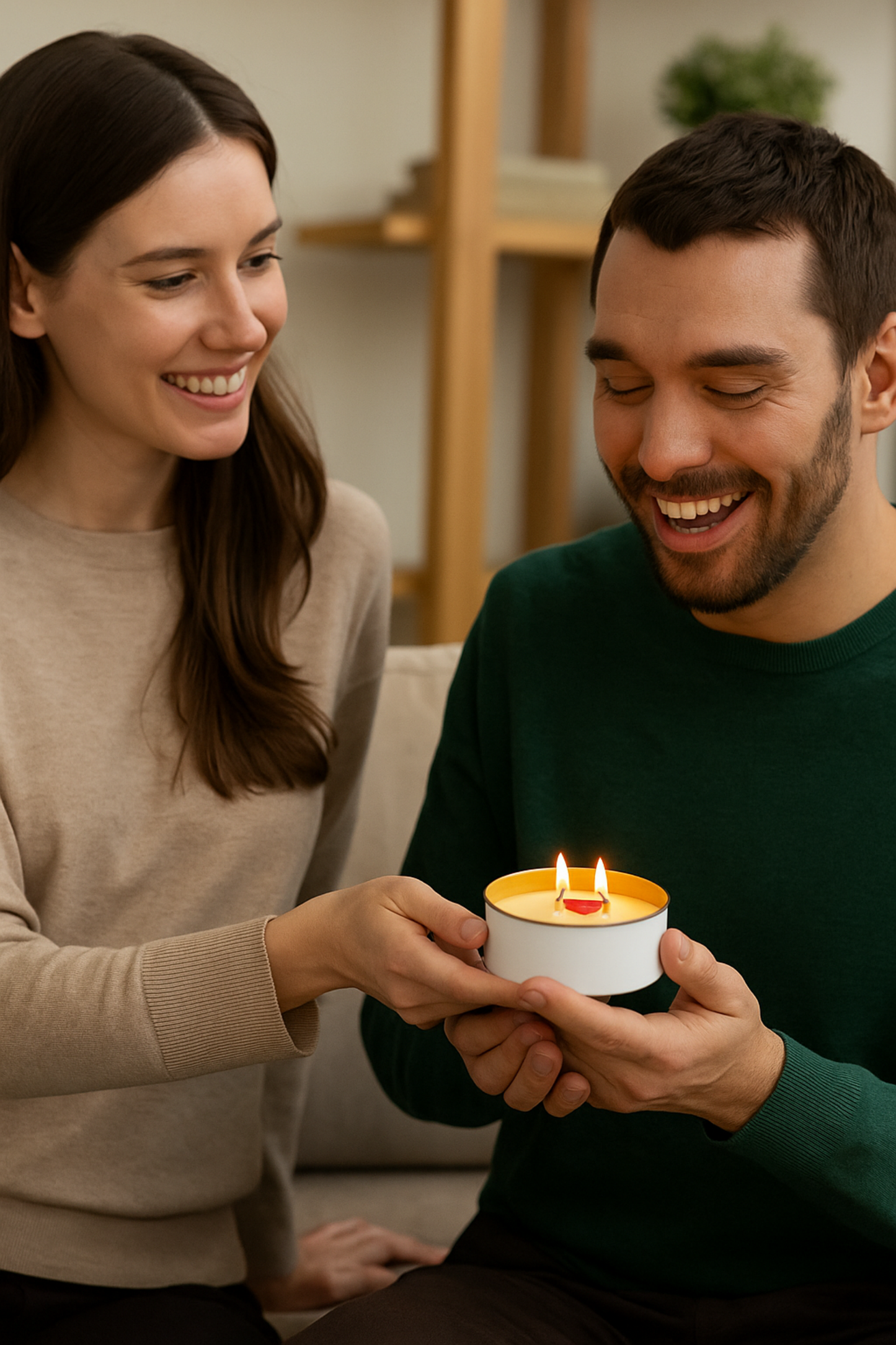 Gizli Mesajlı Hediyelik Sürpriz Mesajlı Soya Mum