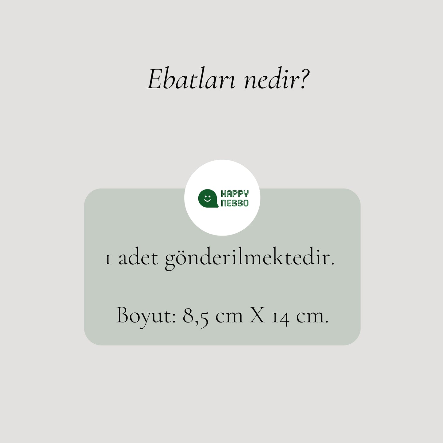 Pleksi Türk bayrağı sticker paket içeriği ve 8.5x14 cm ölçü bilgisi görseli