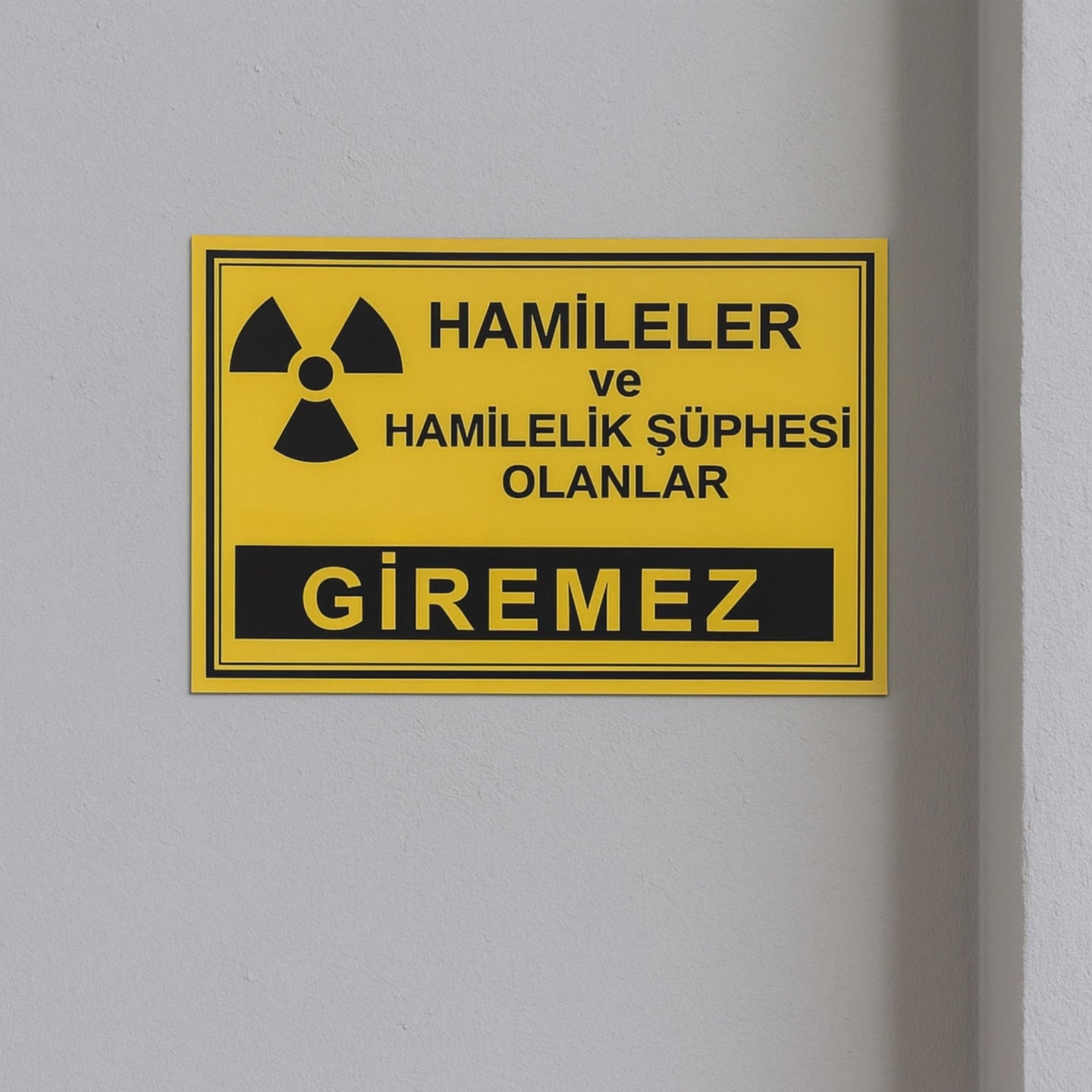 Hamileler giremez uyarı tabelası 30x20 cm forex folyo baskı iş yeri duvarında zoom ürün videosu