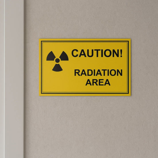 Caution Radiation Area uyarı tabelası 30x20 cm forex baskı duvara montaj tanıtım videosu